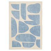 Daisie Rug Studio Blue Benton Machine Washable Rug