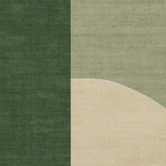 Daisie Rug Studio Green Haines Machine Washable Rug
