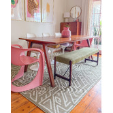 Daisie Rug Studio Green Erinome Machine Washable Indoor/Outdoor Rug