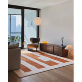 Daisie Rug Studio Rust Yorkville Machine Washable Rug