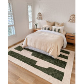Daisie Rug Studio Olive Yorkville Machine Washable Rug