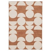 Daisie Rug Studio Terracotta &amp; Ivory Kaelix Machine Washable Rug