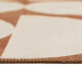 Daisie Rug Studio Terracotta &amp; Ivory Kaelix Machine Washable Rug