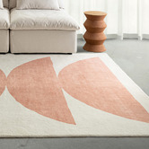Daisie Rug Studio Beige &amp; Pink Kairo Machine Washable Rug