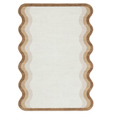 Daisie Rug Studio Brown &amp; Cream Oasis Machine Washable Rug