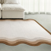 Daisie Rug Studio Brown &amp; Cream Oasis Machine Washable Rug