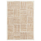 Daisie Rug Studio Mustard Naila Machine Washable Indoor/Outdoor Rug