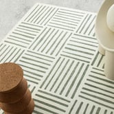Daisie Rug Studio Green Naila Machine Washable Indoor/Outdoor Rug