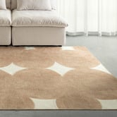 Daisie Rug Studio Beige &amp; Ivory Nisha Machine Washable Indoor/Outdoor Rug