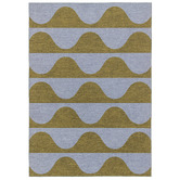 Daisie Rug Studio Olive &amp; Blue Keoni Machine Washable Indoor/Outdoor Rug