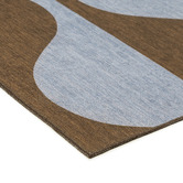 Daisie Rug Studio Brown &amp; Blue Keoni Machine Washable Indoor/Outdoor Rug