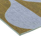 Daisie Rug Studio Olive &amp; Blue Keoni Machine Washable Indoor/Outdoor Rug