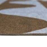 Daisie Rug Studio Brown &amp; Blue Keoni Machine Washable Indoor/Outdoor Rug