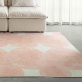 Daisie Rug Studio Peach Nisha Machine Washable Indoor/Outdoor Rug