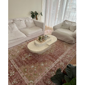 Daisie Rug Studio Terracotta Salem Medallion Machine Washable Rug