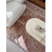 Daisie Rug Studio Terracotta Salem Medallion Machine Washable Rug