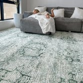Daisie Rug Studio Green Kallista Machine Washable Rug