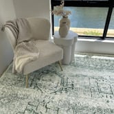 Daisie Rug Studio Green Kallista Machine Washable Rug