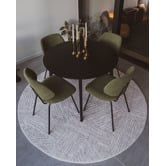 Daisie Rug Studio Tilo Tessara Machine Washable Round Rug