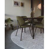 Daisie Rug Studio Tilo Tessara Machine Washable Round Rug