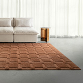 Daisie Rug Studio Kayce Textured Grid Rug