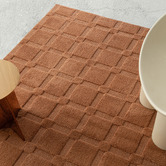 Daisie Rug Studio Kayce Textured Grid Rug