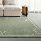 Daisie Rug Studio Briony Botanical Border Rug