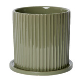 Prairie &amp; Home Maurice Ceramic Plant Pot with Saucer