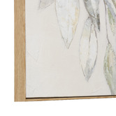 Prairie &amp; Home Leafy Hand Painted Framed Canvas Wall Art
