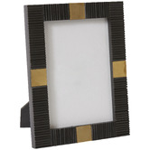 Prairie &amp; Home Cicero Brass &amp; Resin Photo Frame