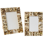 Prairie &amp; Home Desirae Mother of Pearl Photo Frame