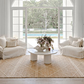 Darren Palmer Natural Earth Hand-Loomed Jute-Blend Rug