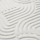 Darren Palmer Ivory Zen Hand-Tufted Wool-Blend Rug