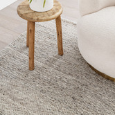 Darren Palmer Oatmeal Paperbark Hand-Woven Wool-Blend Rug