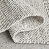 Darren Palmer Oatmeal Paperbark Hand-Woven Wool-Blend Rug