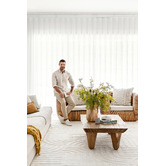Darren Palmer Ivory Zen Hand-Tufted Wool-Blend Rug