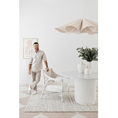 Darren Palmer Silver Travertine Hand-Knotted Wool Rug