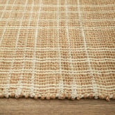 Darren Palmer Sandstone Plaid Jute &amp; Cotton Rug