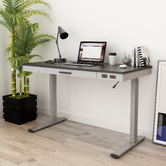 Cooper Furniture Elvira Electric Sit &amp; Stand Desk with USB Ports