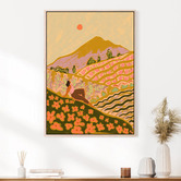 The Native Collection Field of Flowers Printed Wall Art