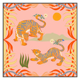 The Native Collection Twin Tigers Printed Wall Art