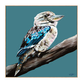 The Native Collection Blue Kingfisher II Canvas Wall Art