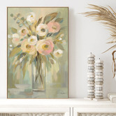 The Native Collection Painterly Strokes Floral Canvas Wall Art