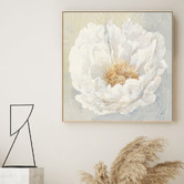 The Native Collection Serene Peony Canvas Wall Art