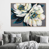 The Native Collection Peonies Canvas Wall Art