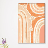 The Native Collection My Three Pathways Earth Canvas Wall Art