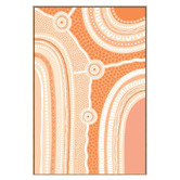 The Native Collection My Three Pathways Earth Canvas Wall Art