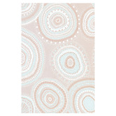 The Native Collection Beige Dancing Bora Rings Canvas Wall Art