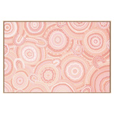 The Native Collection Gathering Bora Rings Among the Peachy Hills Canvas Wall Art