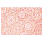 The Native Collection Gathering Bora Rings Among the Peachy Hills Canvas Wall Art